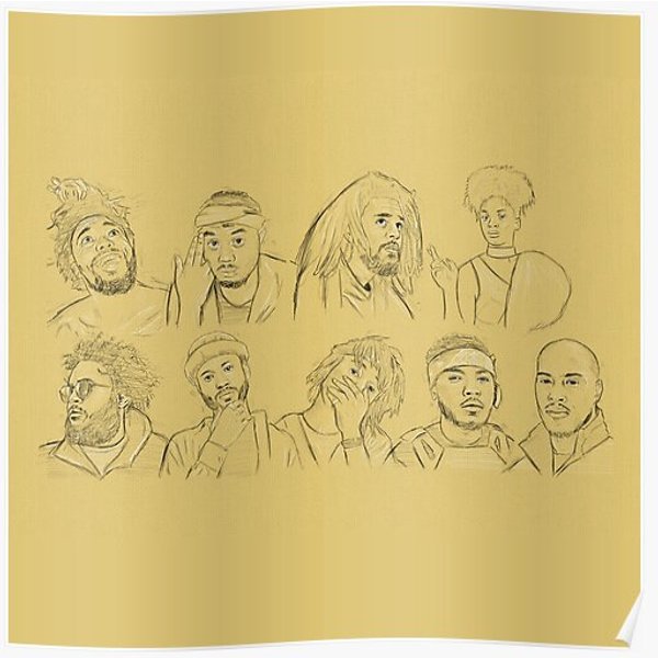 Dreamville Drawing Premium Matte Vertical Poster-image