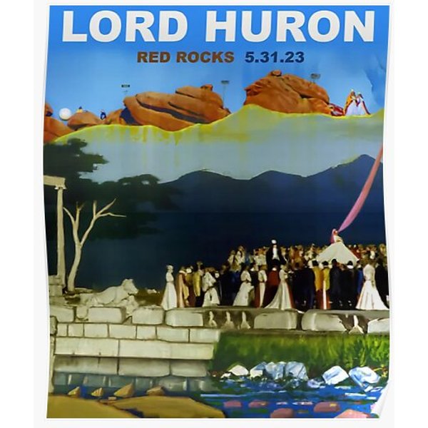 Lord Huron Red Rocks 2023 Premium Matte Vertical Poster-image