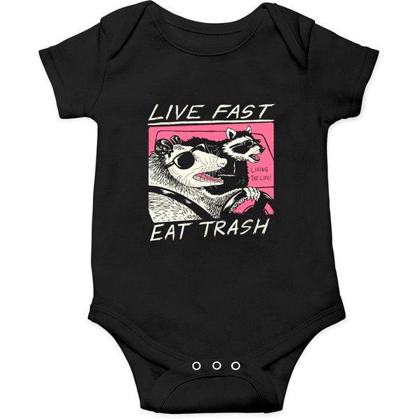 Live Fast! Eat Trash! Onesies