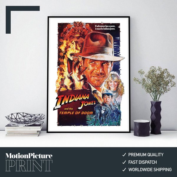 Indiana Jones And The Temple Of Dooom (1984) - Movie Film Poster-image