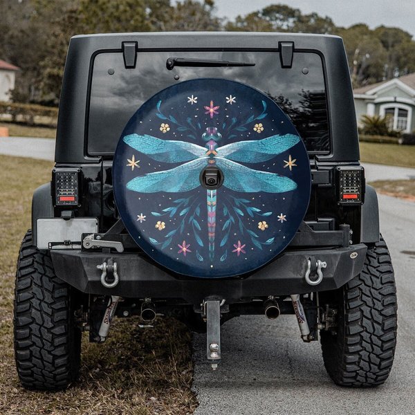 Jewel Dragonfly Spare Tire Cover
