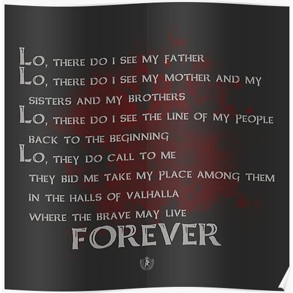 Viking Death Prayer Premium Matte Vertical Poster-image