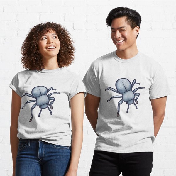 Blue Death Feigning Beetle Classic T-Shirt-image