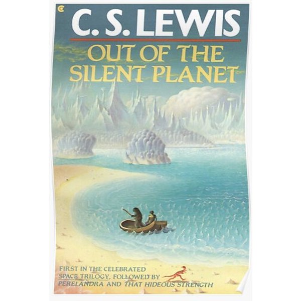 Vintage Cs Lewis Out Of The Silent Planet Cover Premium Matte Vertical Poster-image