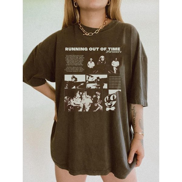 Running Out Of Time T-Shirt, Paramore South America Tour 2023 T-Shirt-image