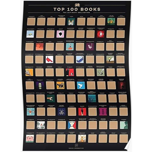 Top 100 Books Premium Matte Vertical Poster-image