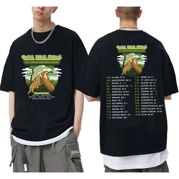 Chris Stapleton All American Road Show Tour 2023 Shirt, Music Lover Shirt, Unisex-image
