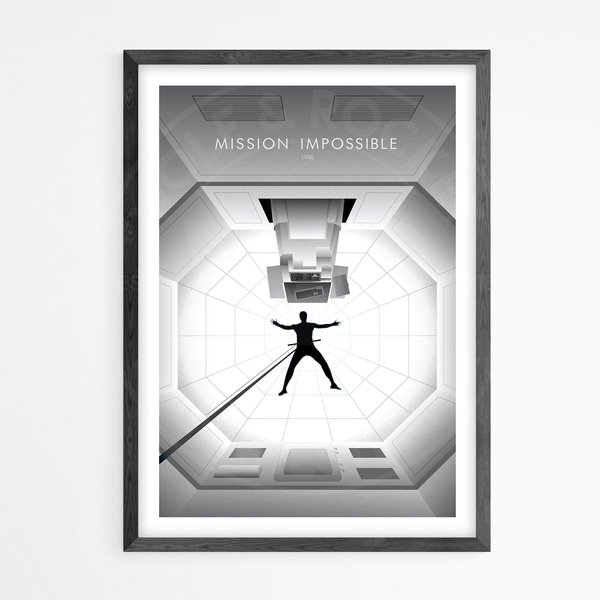 Mission Impossible Movie Poster Print, Wall Art, Minimalist Poster, Film Poster-image