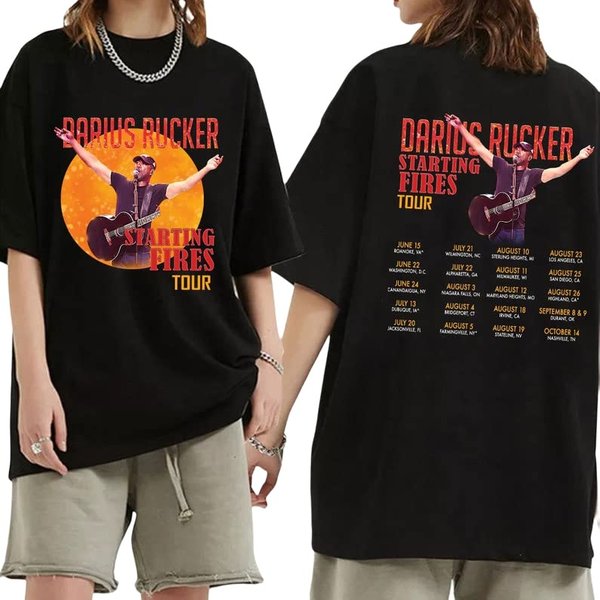 Darius Rucker Fan Shirt, Darius Rucker Starting Fi%Res Tour 2023 Shirt-image