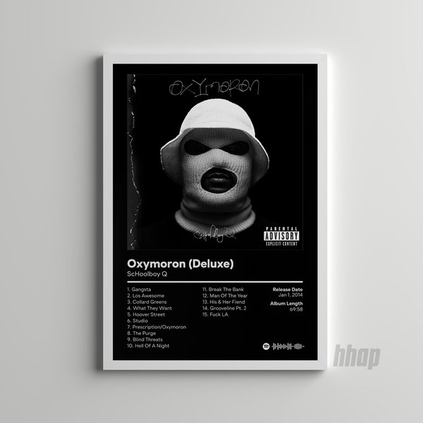 Schoolboy Q - Oxymoron - Album Cover Poster-image
