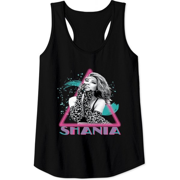 Shania Twain Throwback Neon Tank Tops Tank Tops-image
