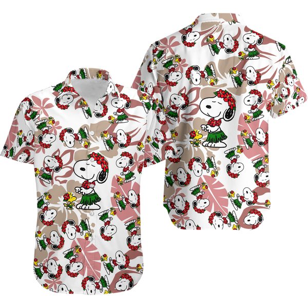 Snoopy Summer Time Hawaiian Shirt Beach Shirt Fashion Summer Fan Hot Design Figure Space-image