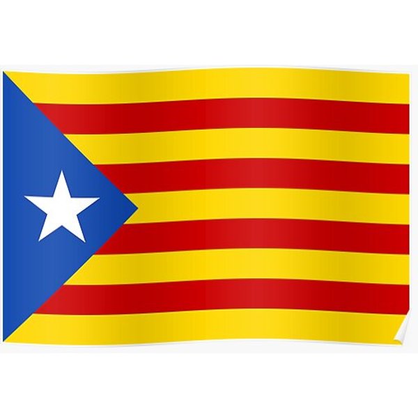 Catalonian Independence Flag Premium Matte Vertical Poster-image