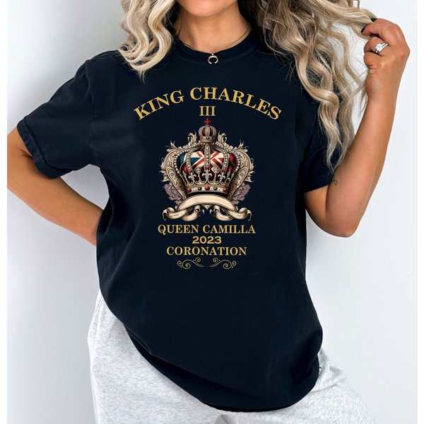 King Charles Iii Royal Coronation May 2023, King Charles Iii Coronation Souvenir T-Shirt-image