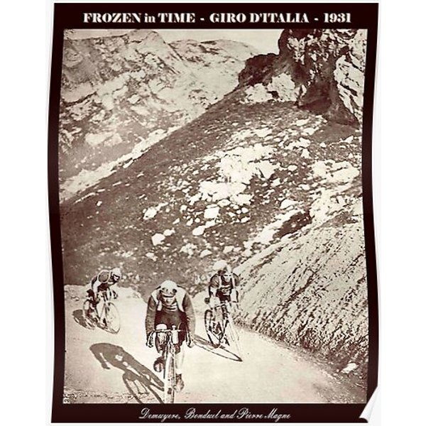 Giro D Italia : Vintage 1931 Bicycle Racing Advertising Print Premium Matte Vertical Poster-image
