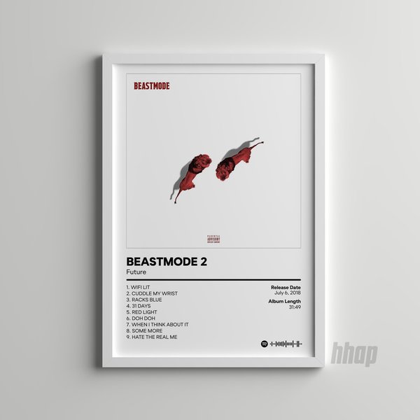Future - Beastmode 2 - Hip Hop Album Print - Album Poster-image