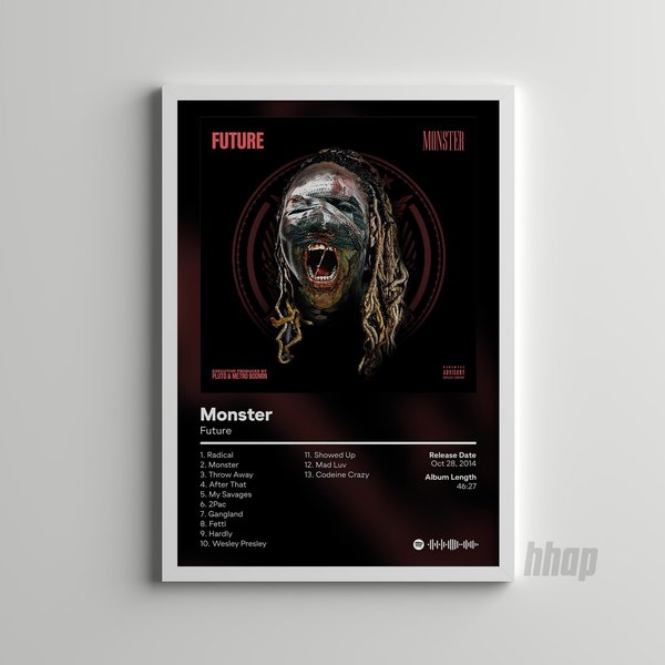 Future - Monster - Hip Hop Album Print - Album Poster-image