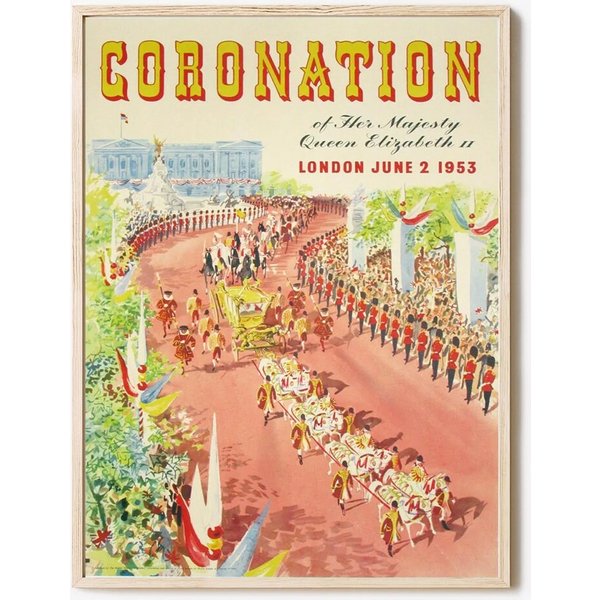 Coronation Queen Elizabeth Ii 1953 Poster-image