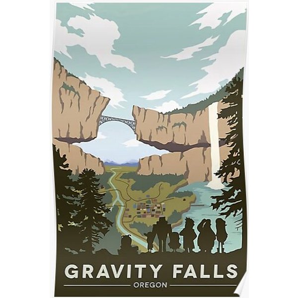 Gravity Falls Journey Premium Matte Vertical Poster-image