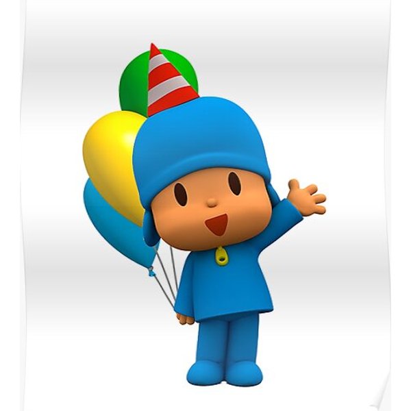 Threeyo Pocoyo Elly Pato Tv 2019 Premium Matte Vertical Poster-image