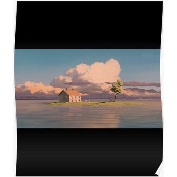 Spirited Away - Train Travel Scene Poster Premium Matte Vertical Poster-image