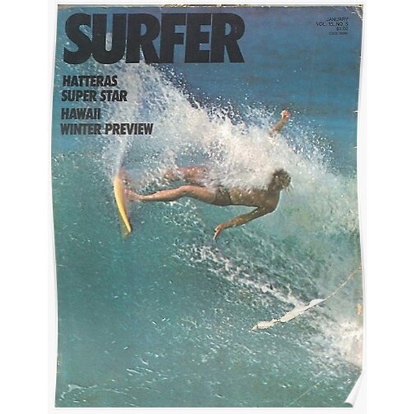 Surf Magazine Vintage Poster Premium Matte Vertical Poster-image