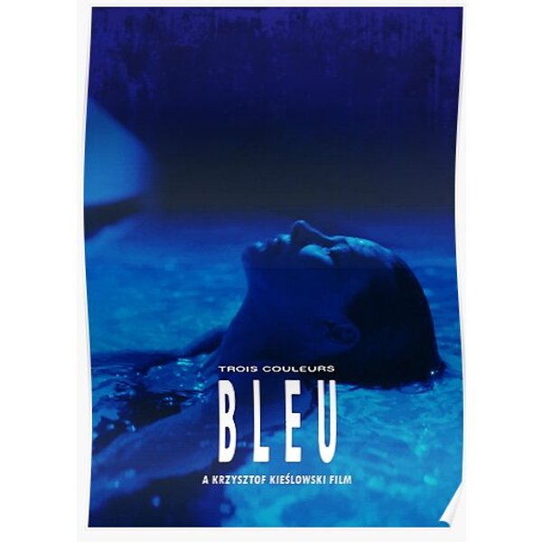 Three Colors Premium Blue Matte Vertical Poster-image