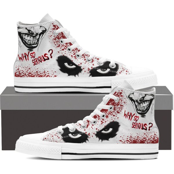 Joker High Top Shoes, Custom Unisex Kids And Adult Shoes-image