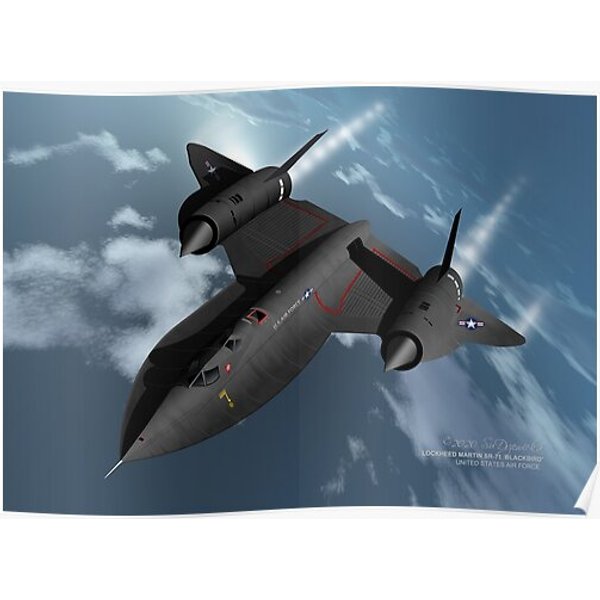 Lockheed Martin Sr-71 Blackbird Premium Matte Vertical Poster-image