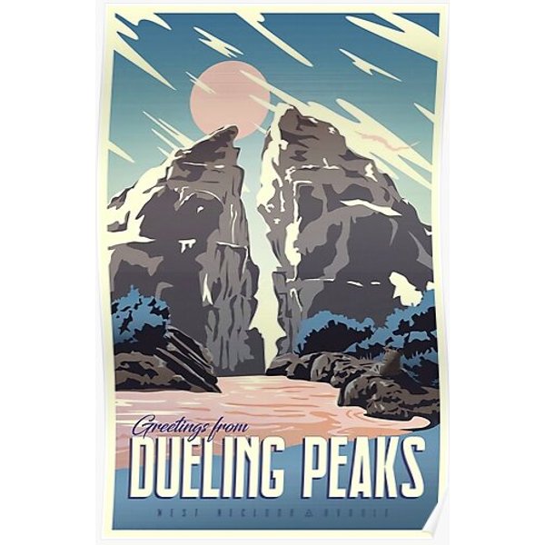 Greetings From Dueling Peaks Premium Matte Vertical Poster-image
