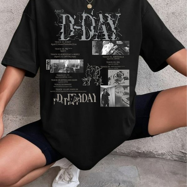 Agust D T-Shirt , D Day Album Tracklist Shirt-image