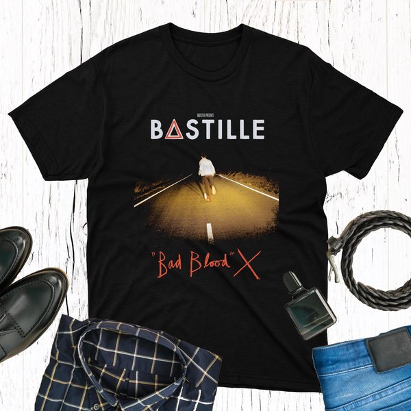 Vintage Bastille 2023 Tour Shirt, Bastille Bad Blood Album Cover Shirt-image