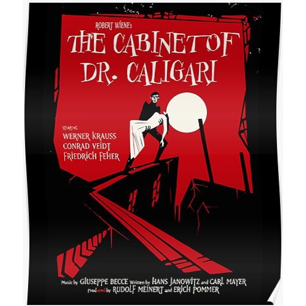 The Cabinet Of Dr. Caligari Premium Matte Vertical Poster-image
