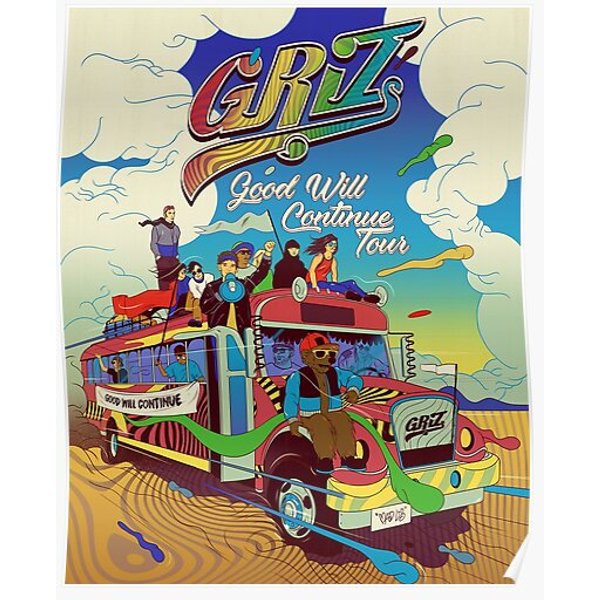 Griz Good Will Tour 2021 Masjule Premium Matte Vertical Poster-image