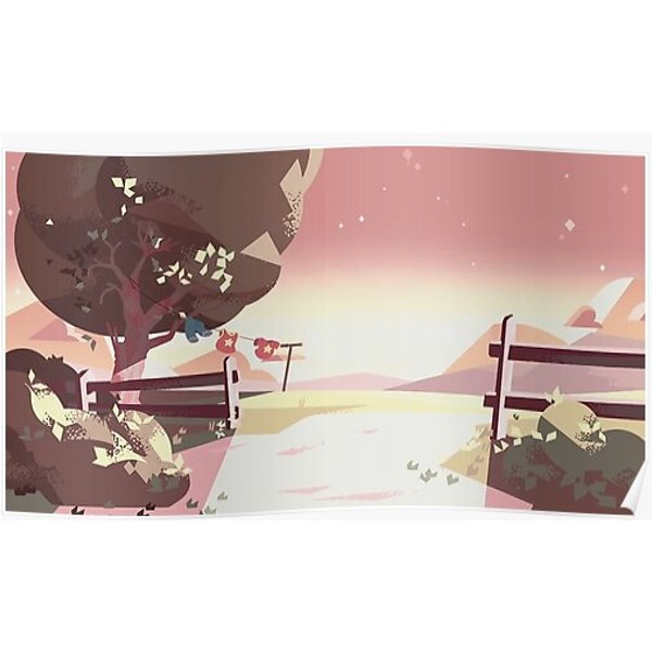 Steven Universe Clothes Line Background Premium Matte Poster-image