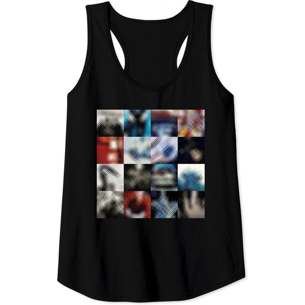 U2 Achtung Baby Glass Effect Tank Tops-image