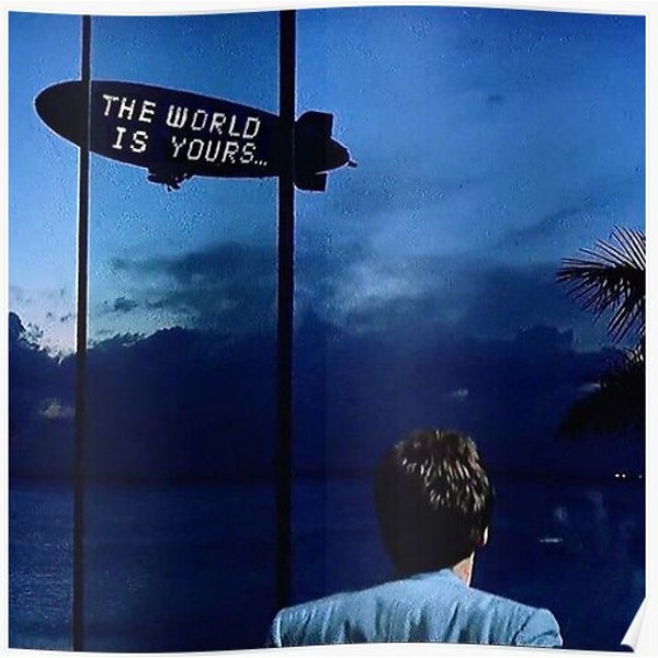 Scarface The World Is Yours Premium Matte Vertical Poster-image