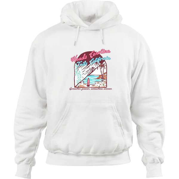 Heads Carolina Tails California Western Style Hoodies, Country Music Hoodies