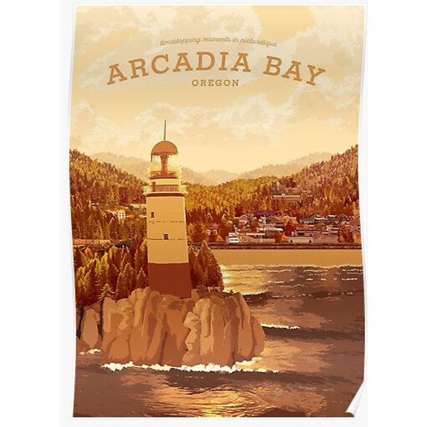 Life Is Strange - Arcadia Bay Travel Poster Premium Matte Vertical Poster-image