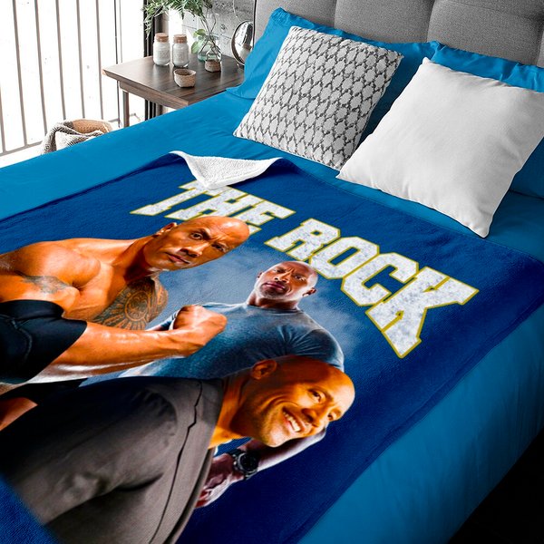 Rare Original '99 The Rock Dwayne Johnson Vintage Baby Blankets