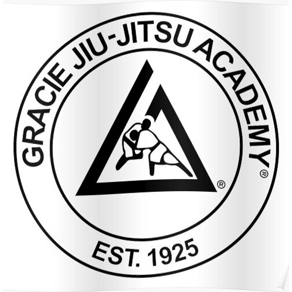 Gracie Jiu-Jitsu Premium Matte Vertical Poster-image