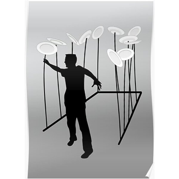 Stressed - Spinning Plates - Card Premium Matte Vertical Poster-image