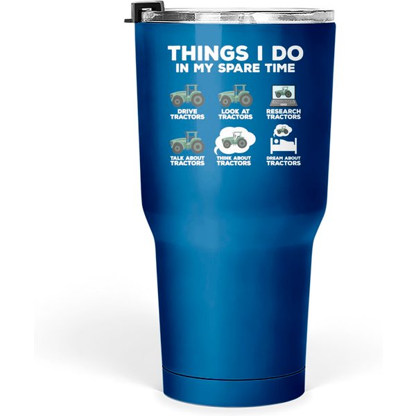 Funny Tractor Farming Gift Idea For A Farmer Tumblers 30 Oz-image