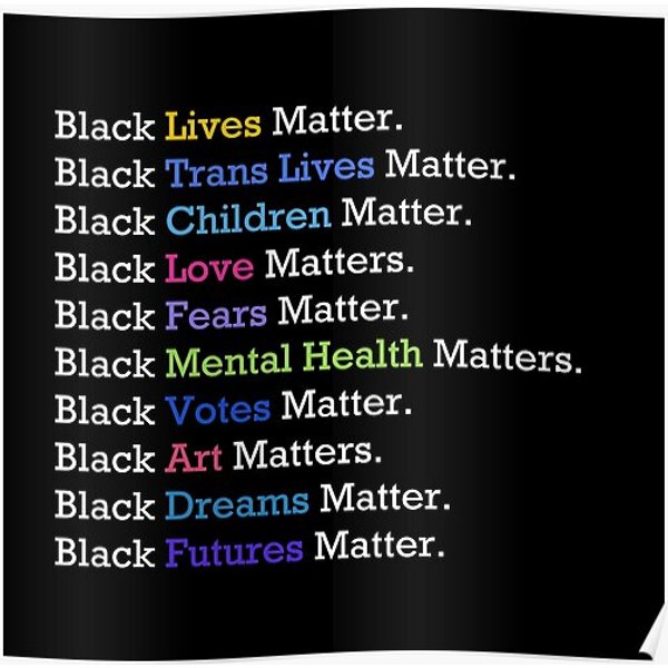 Black Lives Matter Premium Matte Vertical Poster-image