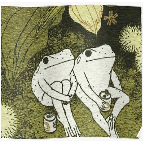 Frog Couple Premium Matte Vertical Poster-image