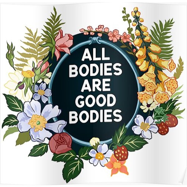 All Bodies Are Good Bodies Premium Matte Vertical Poster-image