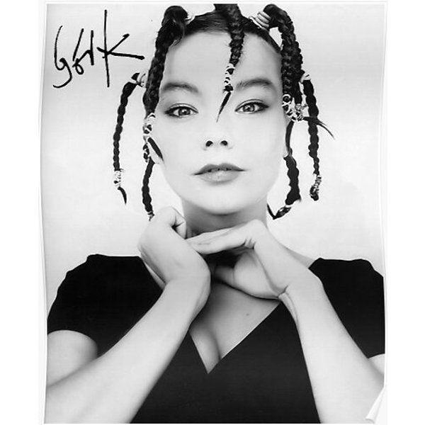 Bjork Signed Print Premium Matte Vertical Poster-image