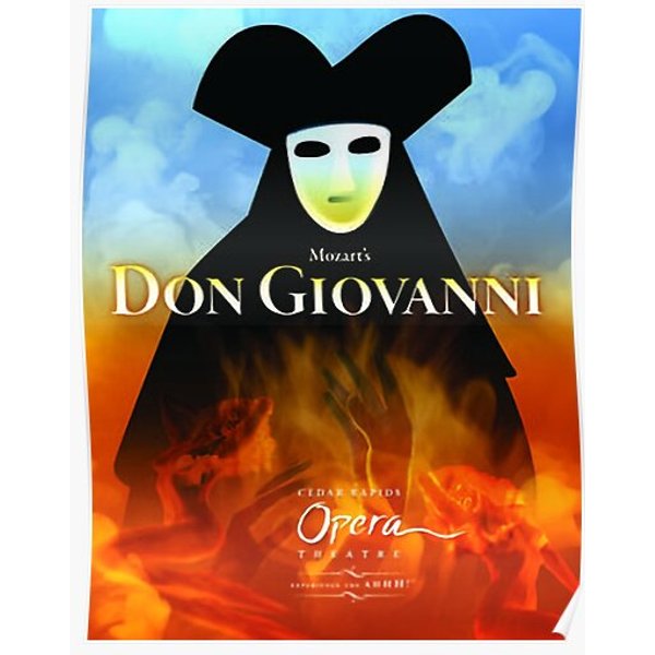 Mozart Don Giovanni Opera Premium Matte Vertical Poster-image