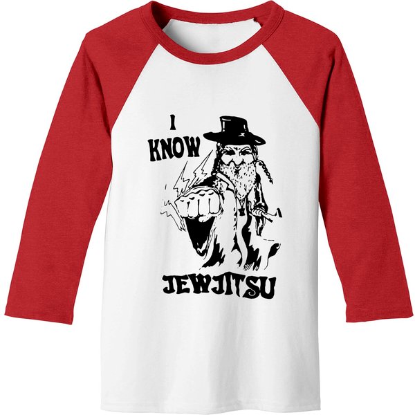 I Know Jew Jitsu Baseball Tees, I Know Jewjitsu Baseball Tees-image