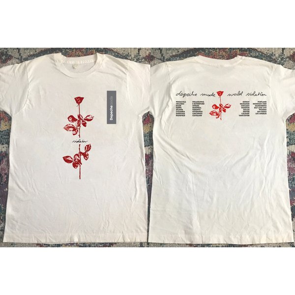 1990 Depeche Mode World Violator Concert Tour T-Shirt-image